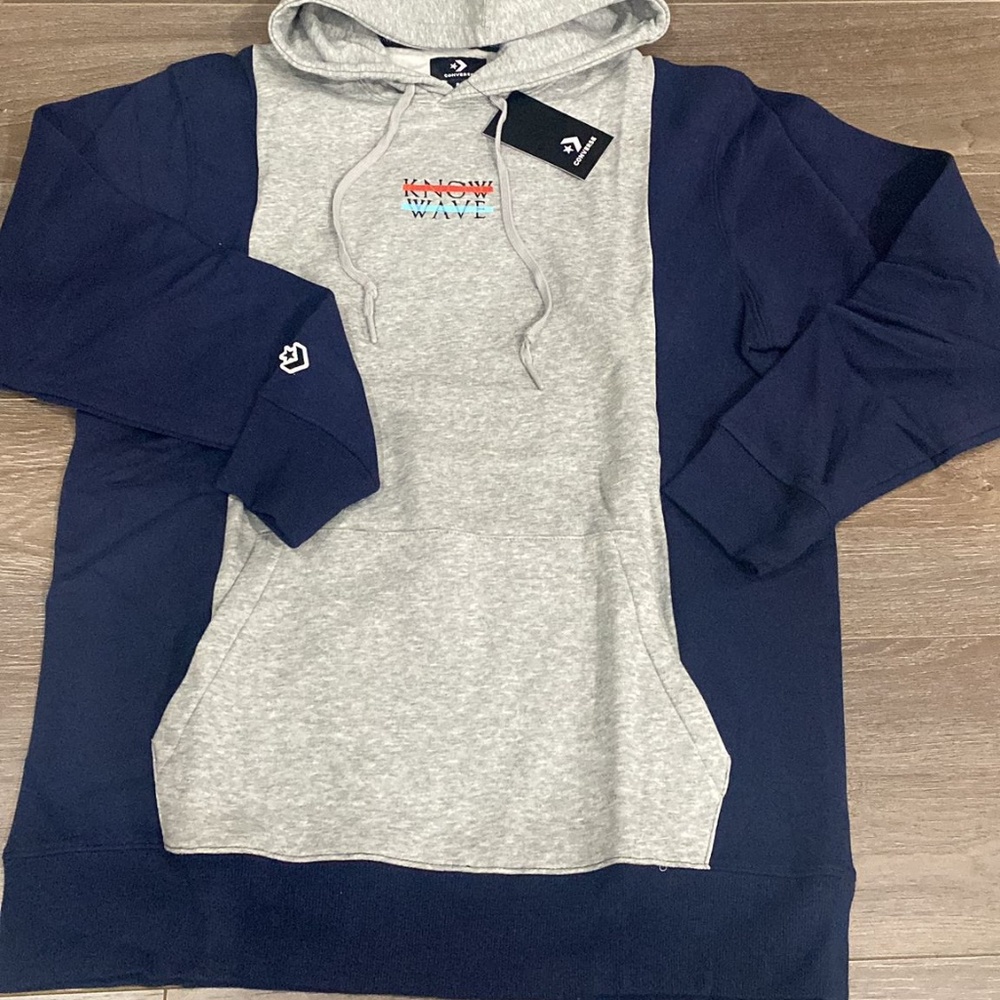 New Mens Converse Know Wave Colourblock Hoodie